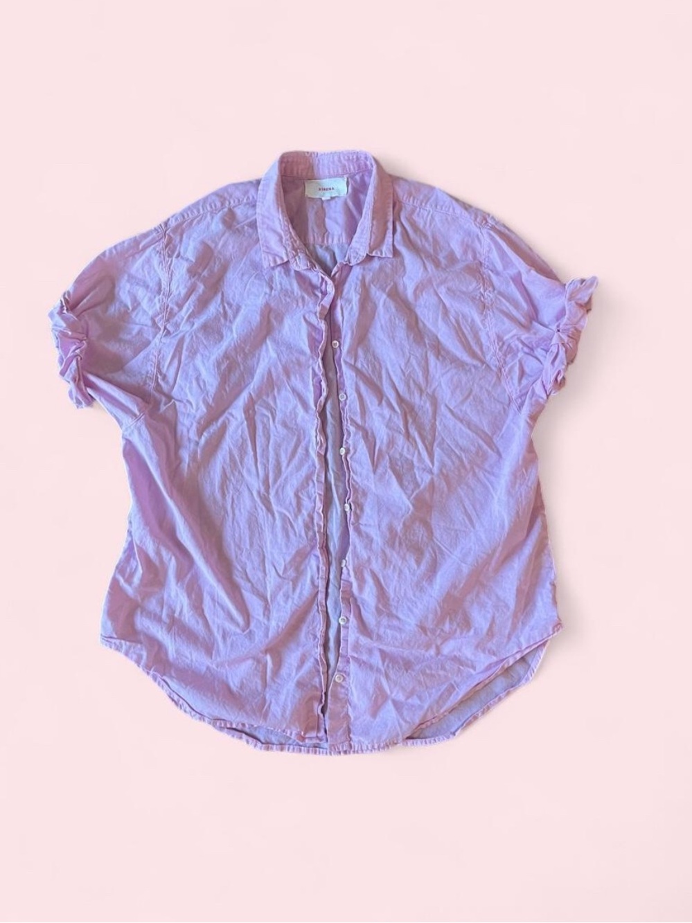 XIRENA Pink Button Down Shirt